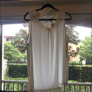 Dress barn white pleated top